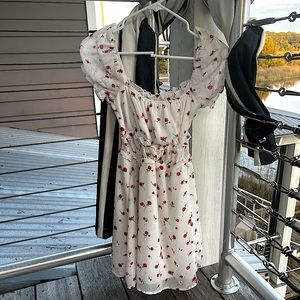 elegant rose dress, size XX small, cottage core